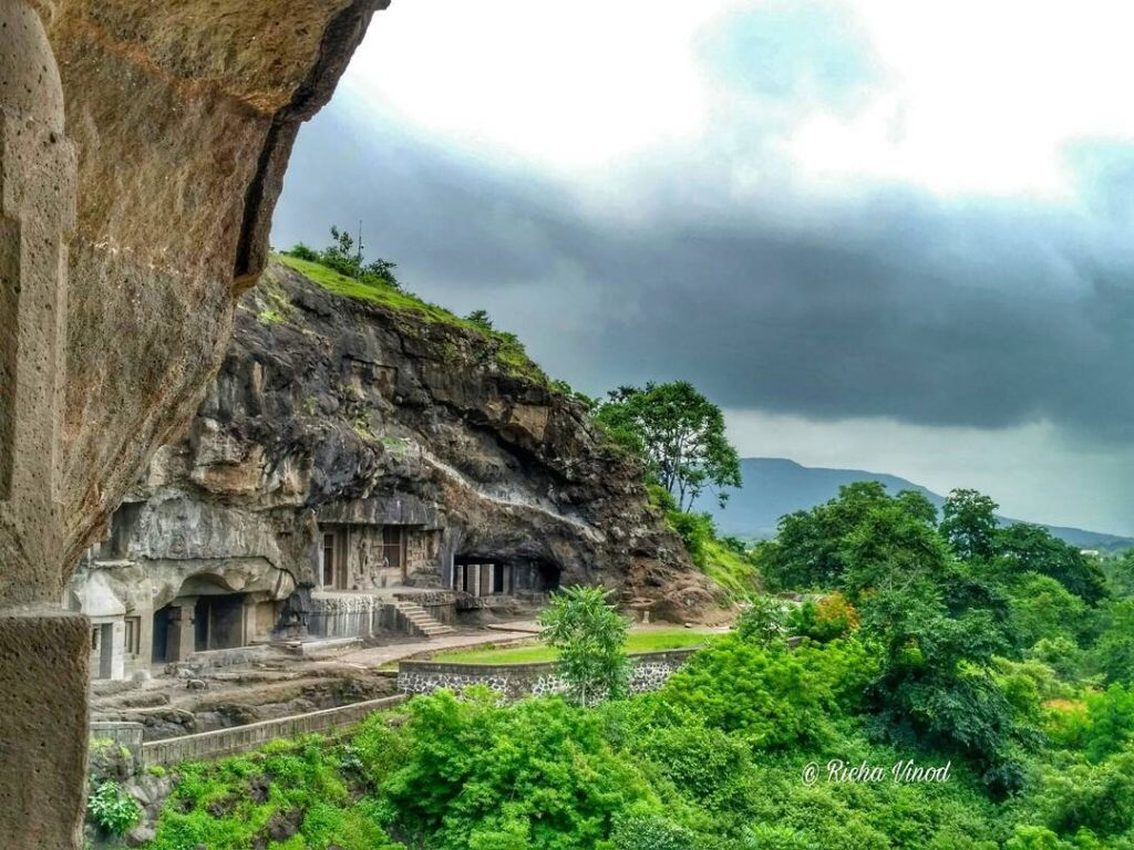 Chhatrapati Sambhajinagar Airport modern terminal with travelers outside