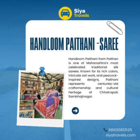 Handloom Paithani saree weaving from Paithan