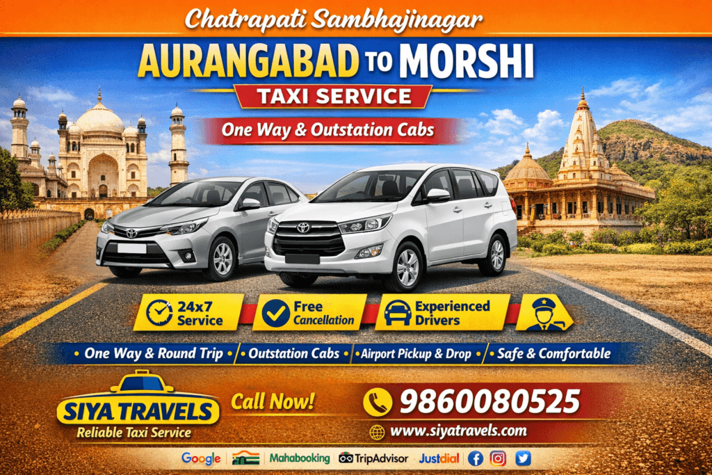 Aurangabad to Morshi Taxi Service