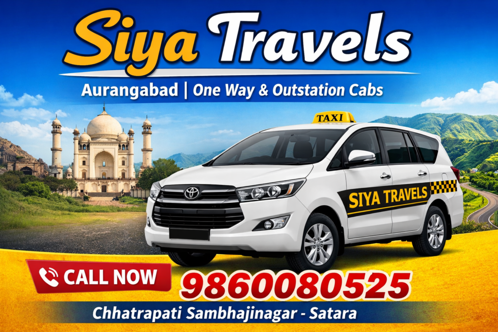 Chatrapati Sambhajinagar Aurangabad to Satara Taxi Service