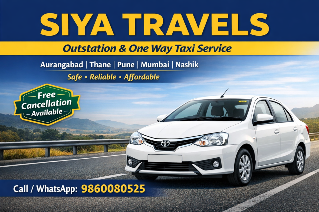 Aurangabad to Thane Taxi Service – Siya Travels Outstation Cabs