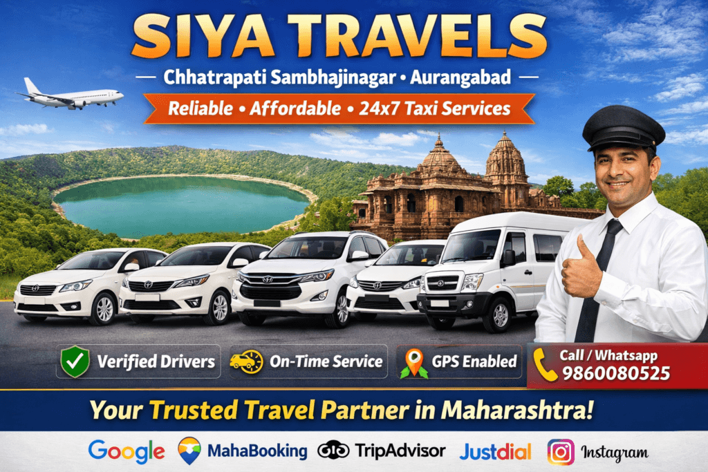 Aurangabad to Lonar Taxi Service by Siya Travels