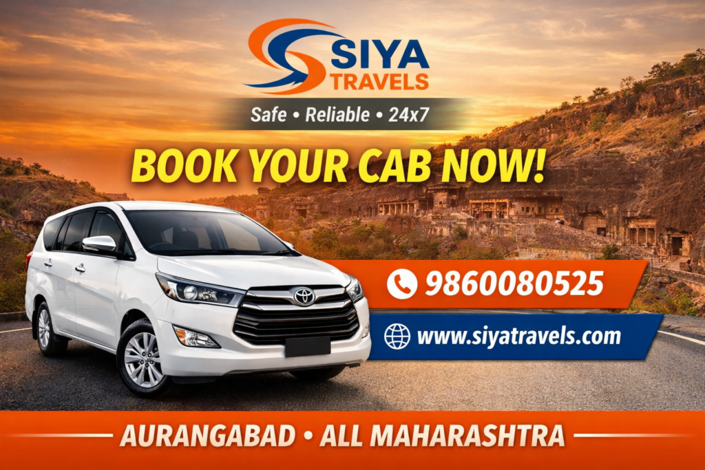 Aurangabad to Parli Taxi Service by Siya Travels – Safe & Reliable Cabs
