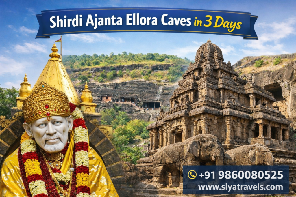 Shirdi Ajanta Ellora Caves in 3 Days tour package by Siya Travels