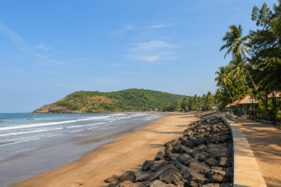 Diveagar Beach tourism Maharashtra with scenic Arabian Sea coastline