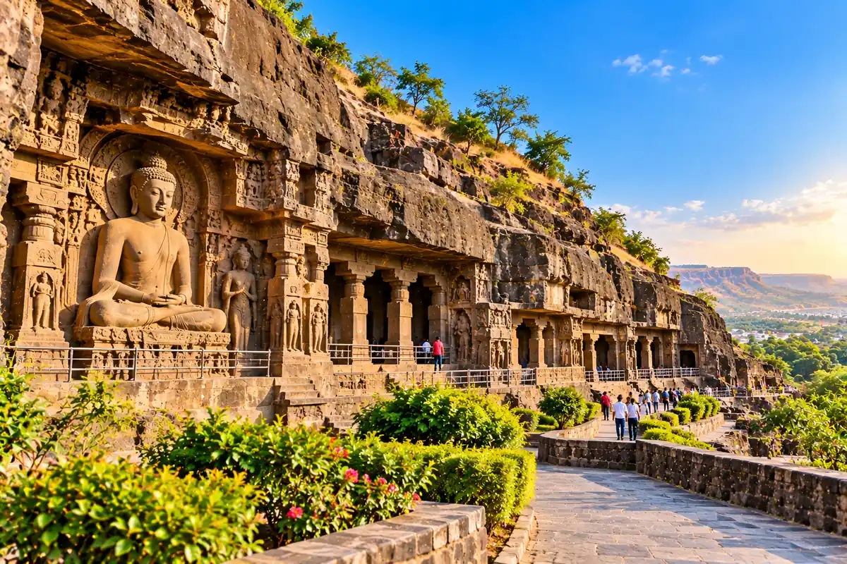 Aurangabad Caves Buddhist rock-cut caves in Aurangabad, Maharashtra