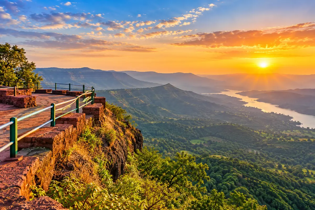 Bombay Point (Sunset Point) in Mahabaleshwar, Maharashtra