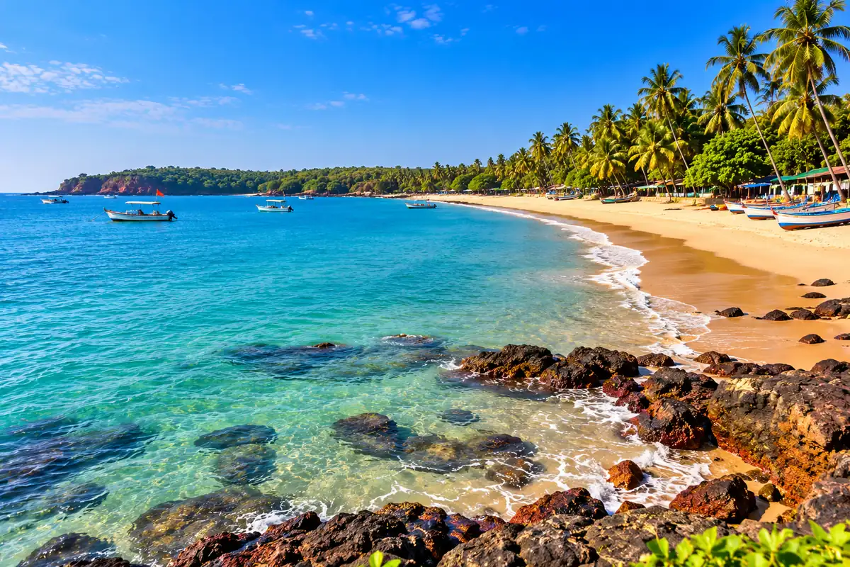 Chivla Beach near Malvan and Tarkarli, Sindhudurg, Maharashtra