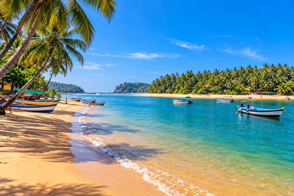 Devbaug Beach in Malvan, Maharashtra