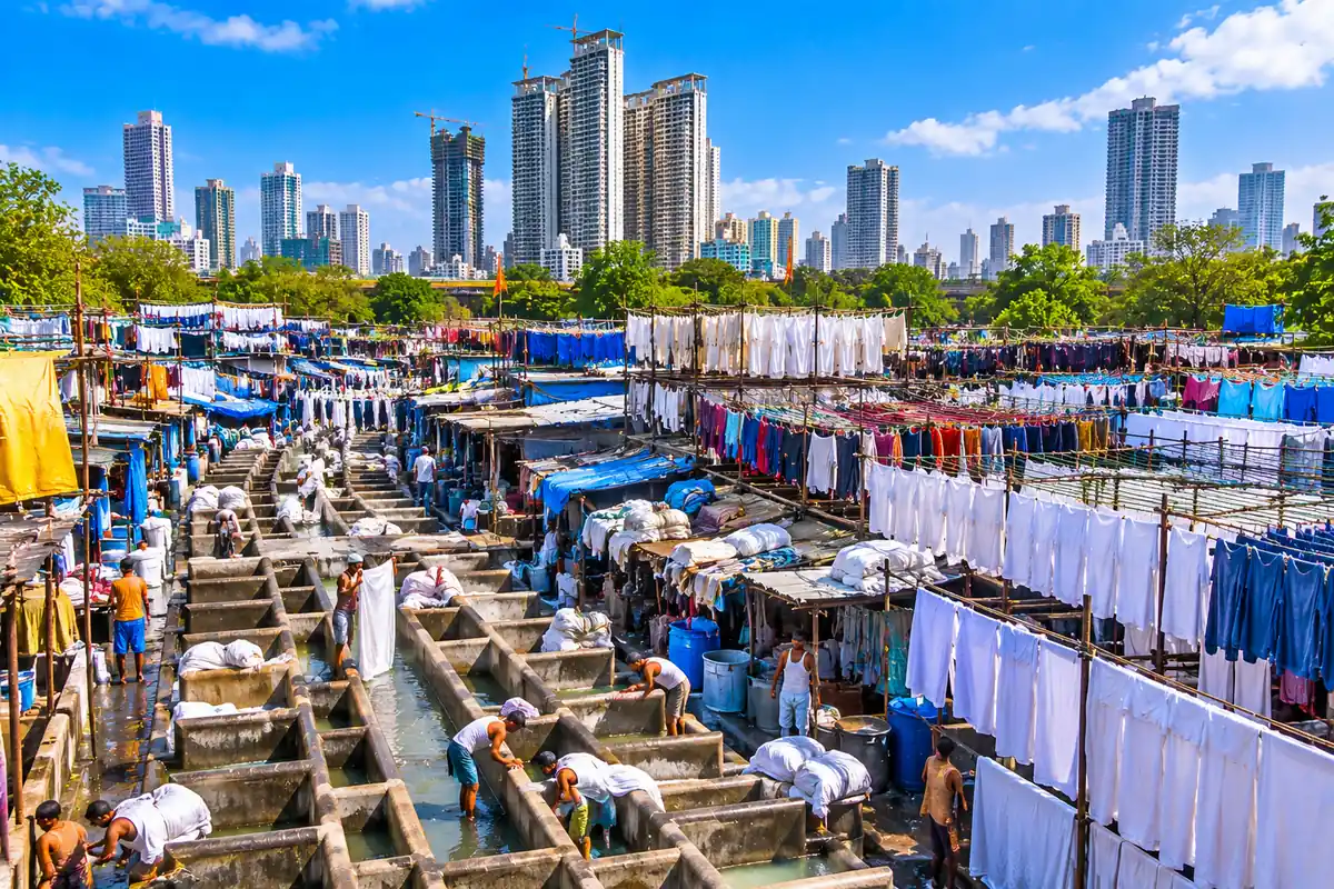 Dhobi Ghat in Mumbai, Maharashtra