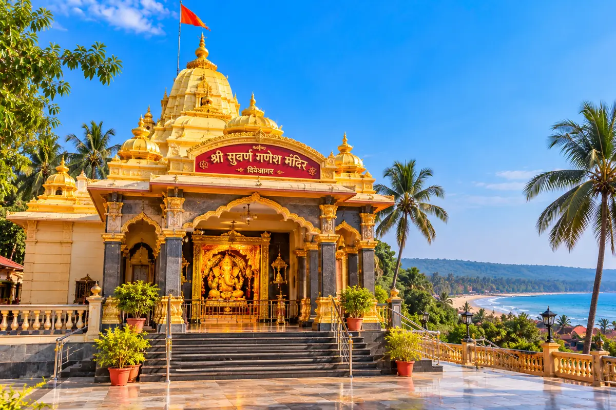 Diveagar Suvarna Ganesh Temple in Shrivardhan, Maharashtra