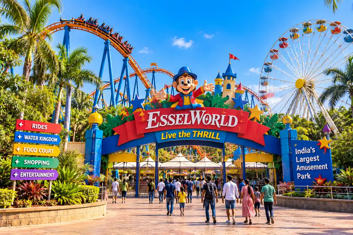 Essel World amusement park in Mumbai, Maharashtra