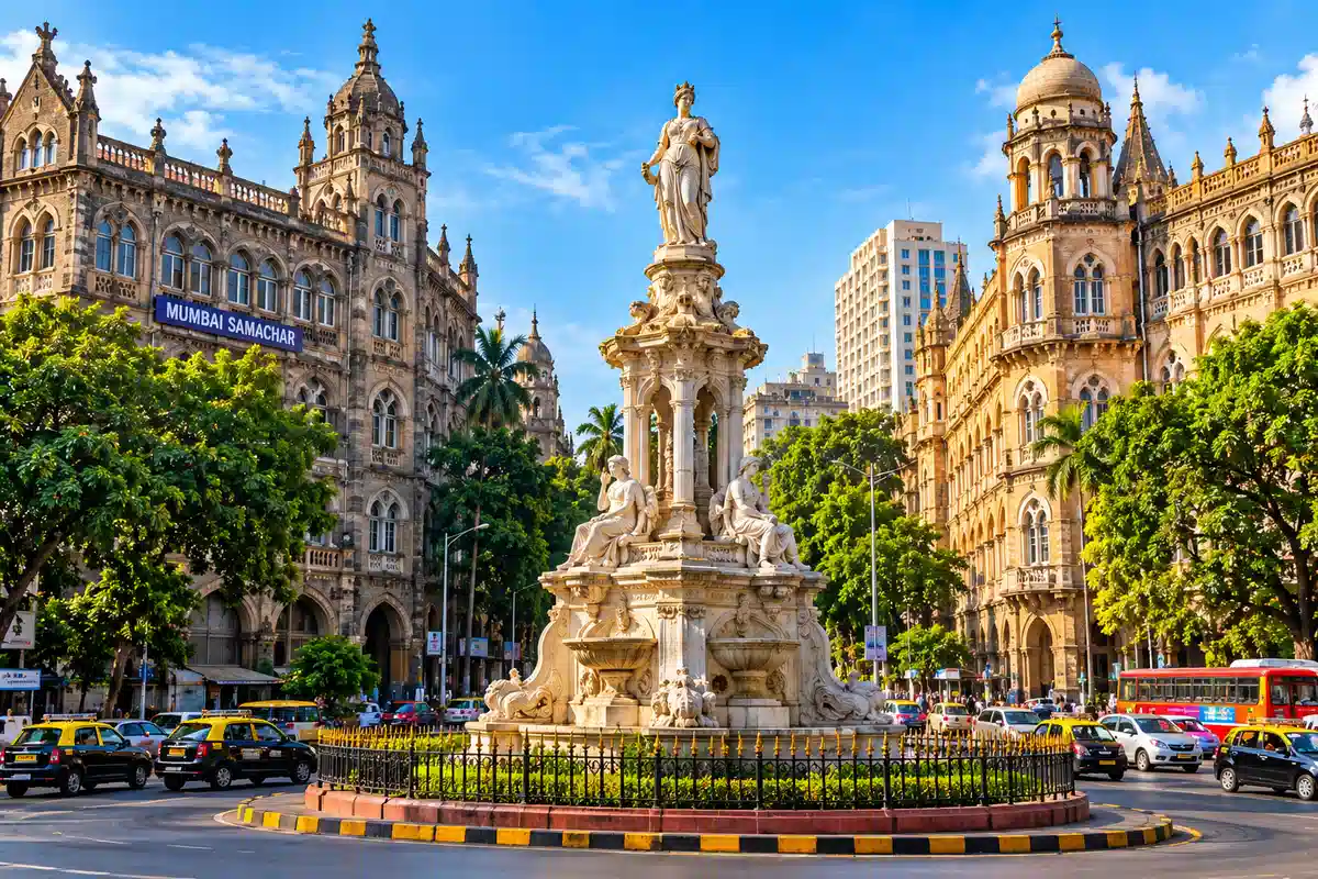 Flora Fountain in Mumbai, Maharashtra
