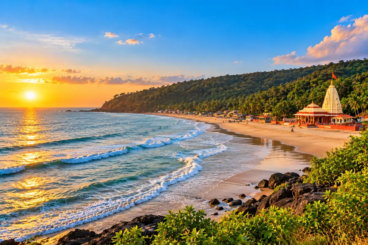 Ganpatipule Beach in Ratnagiri, Maharashtra
