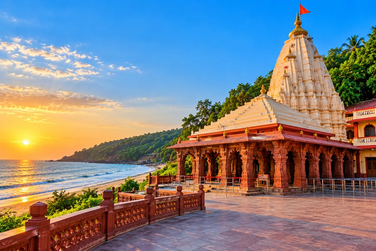 Ganpatipule Temple in Ratnagiri, Maharashtra