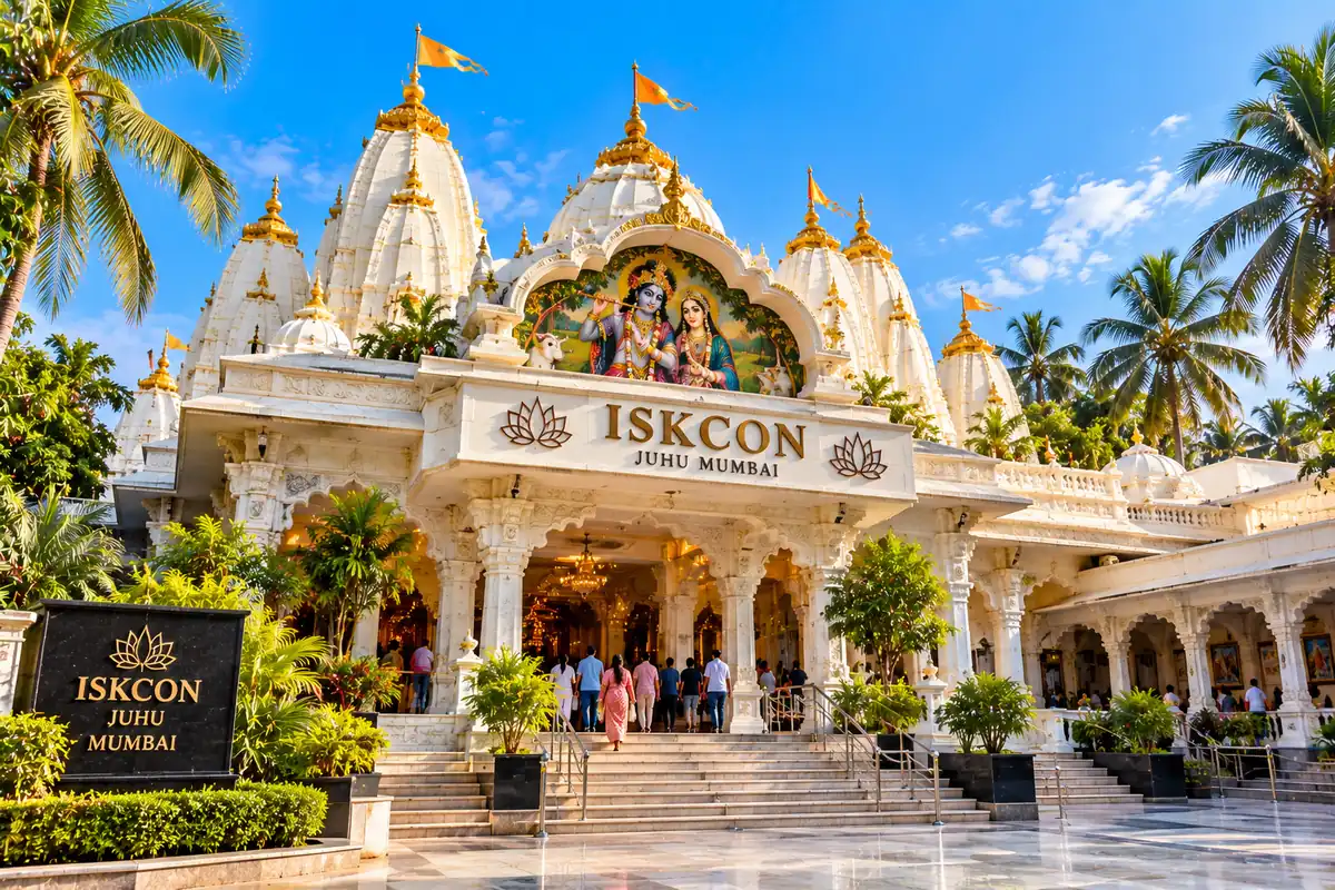 ISKCON Temple in Juhu, Mumbai, Maharashtra
