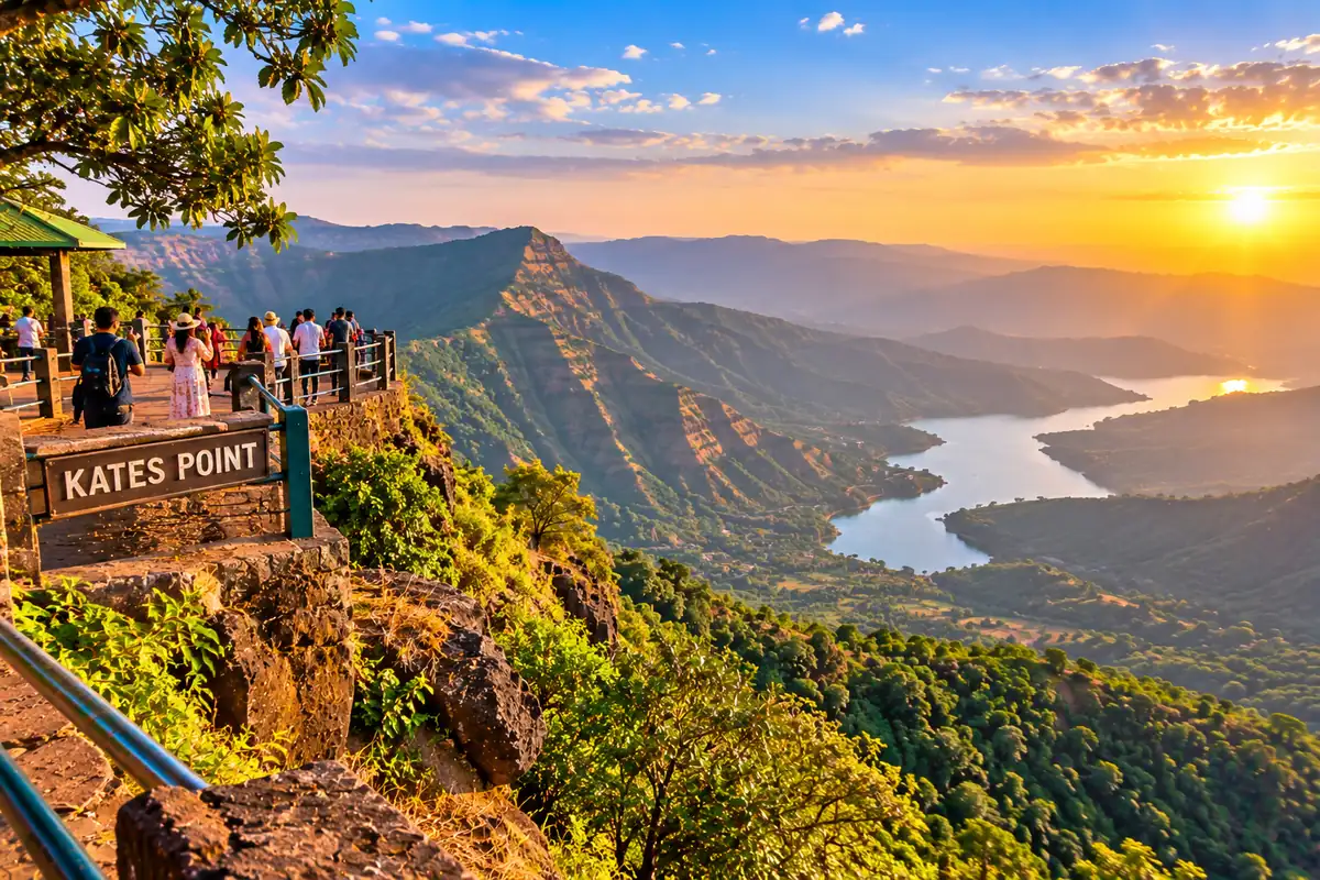 Kates Point viewpoint in Mahabaleshwar, Maharashtra