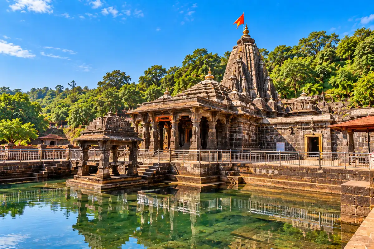 Krishnabai Temple at Old Mahabaleshwar, Satara district, Maharashtra