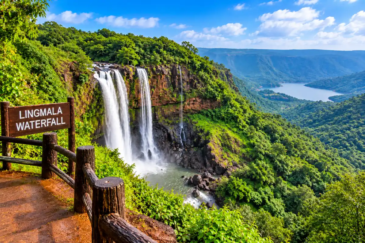 Lingmala Waterfall near Mahabaleshwar, Satara district, Maharashtra