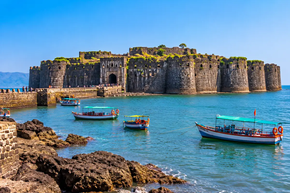 Murud-Janjira sea fort at Murud, Raigad district, Maharashtra
