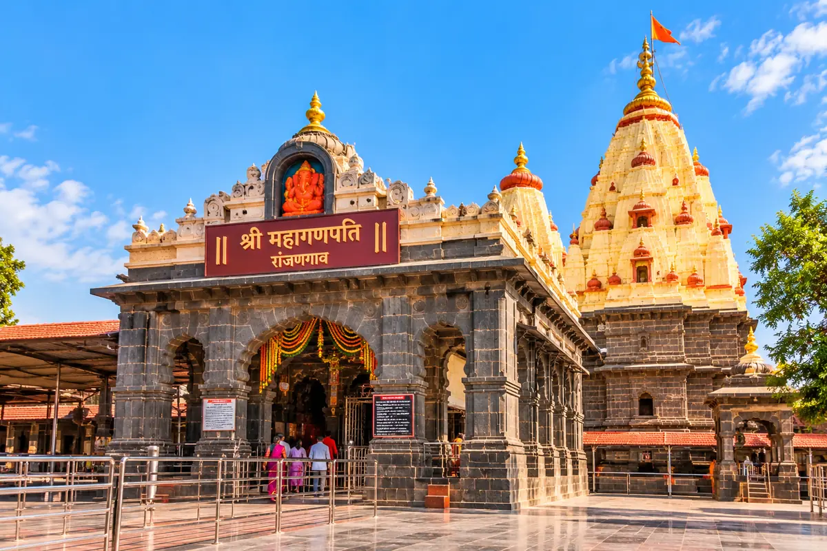 Mahaganapati Temple at Ranjangaon, Pune district, Maharashtra