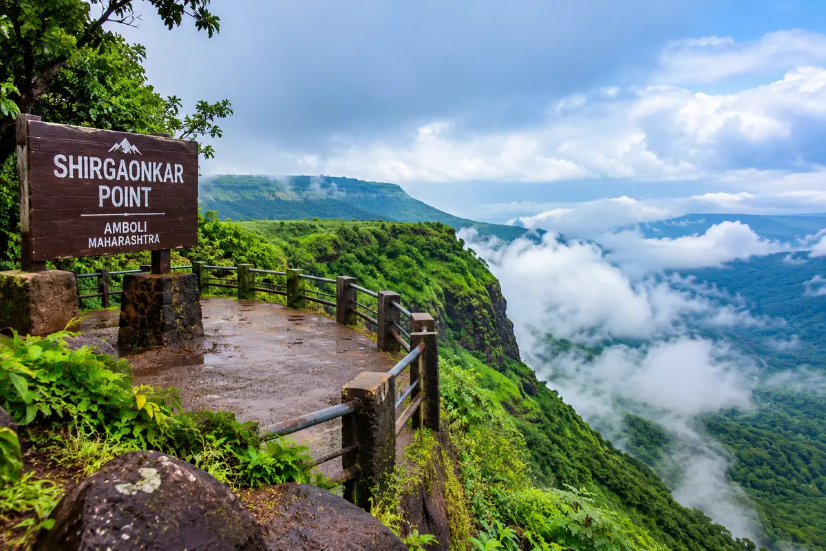 Shirgaonkar Point viewpoint at Amboli Ghat, Sindhudurg, Maharashtra