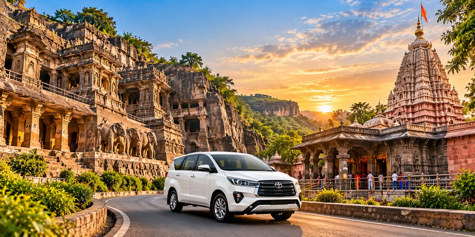Ajanta Ellora Express – Maharashtra tour package with private taxi from Aurangabad