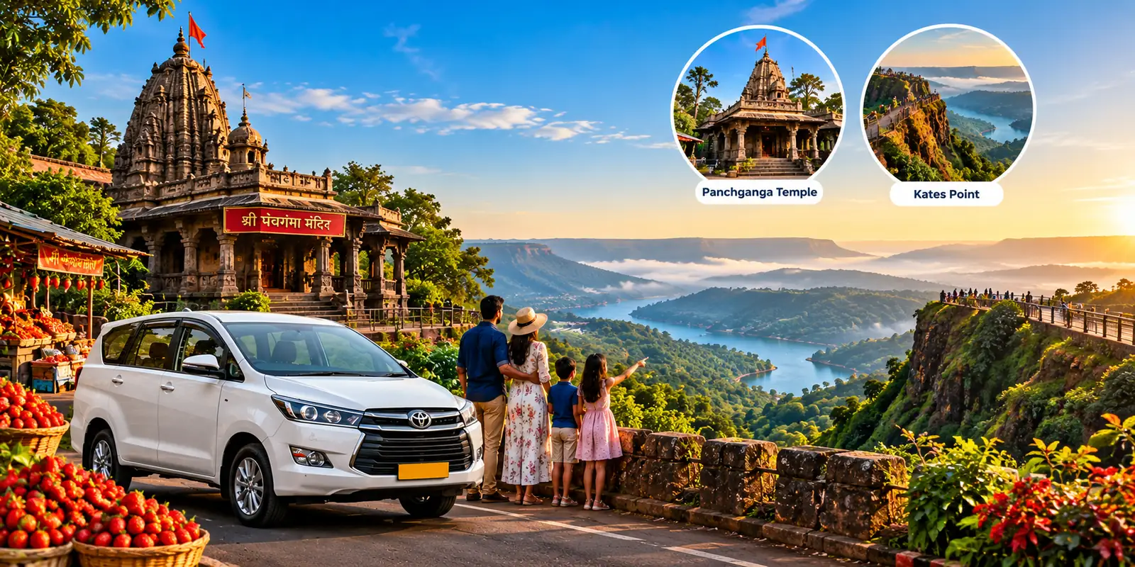 Mahabaleshwar 3 Night 4 Days – Maharashtra tour package with private taxi