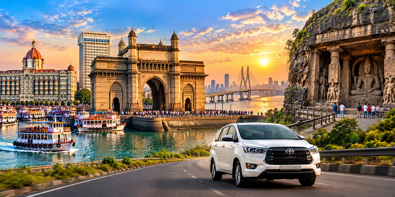 Mumbai Darshan 2 Night 3 Days – Maharashtra tour package with private taxi
