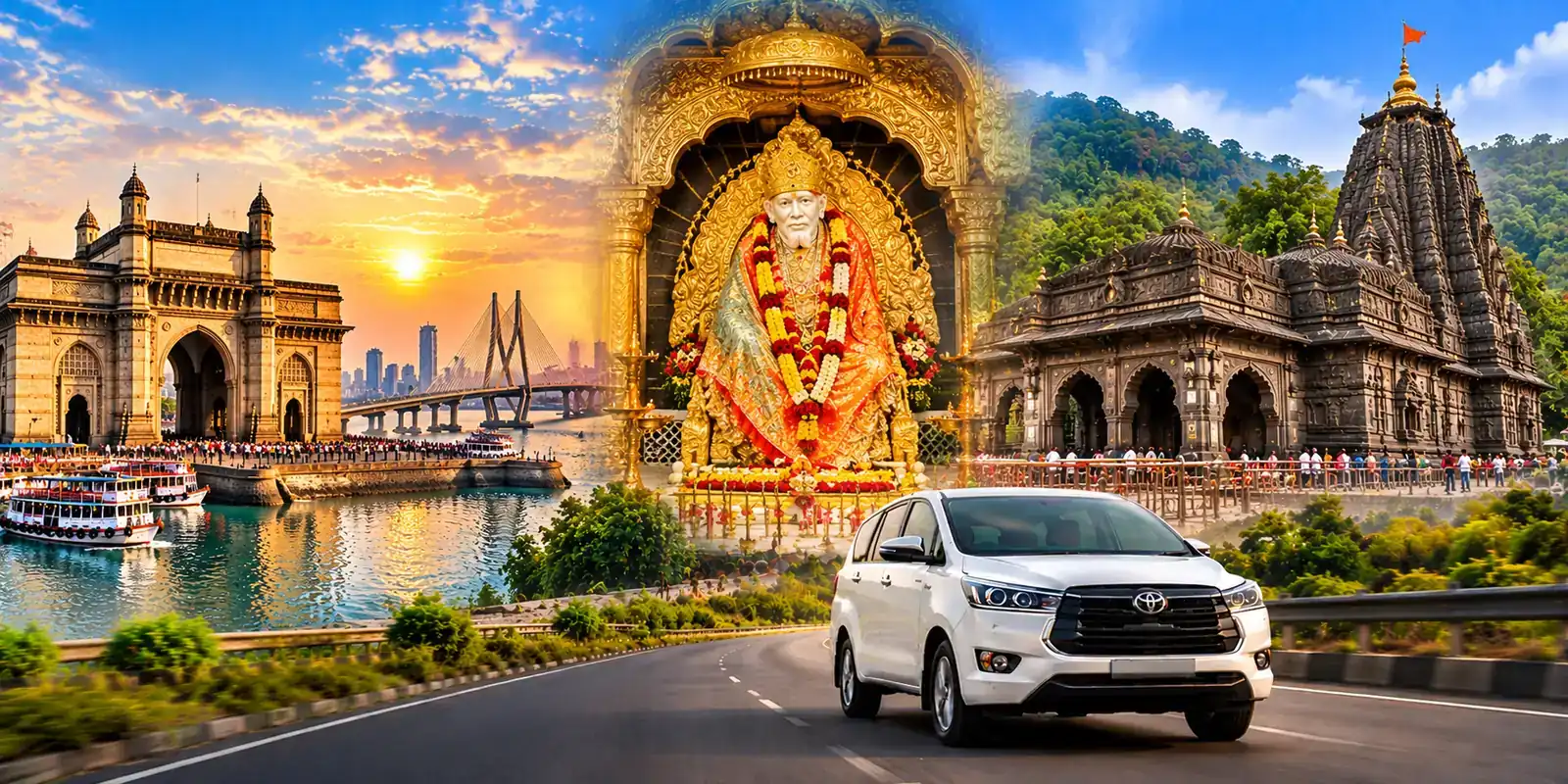 Mumbai - Shirdi - Bhimashankar - Mumbai – Maharashtra tour package with private taxi