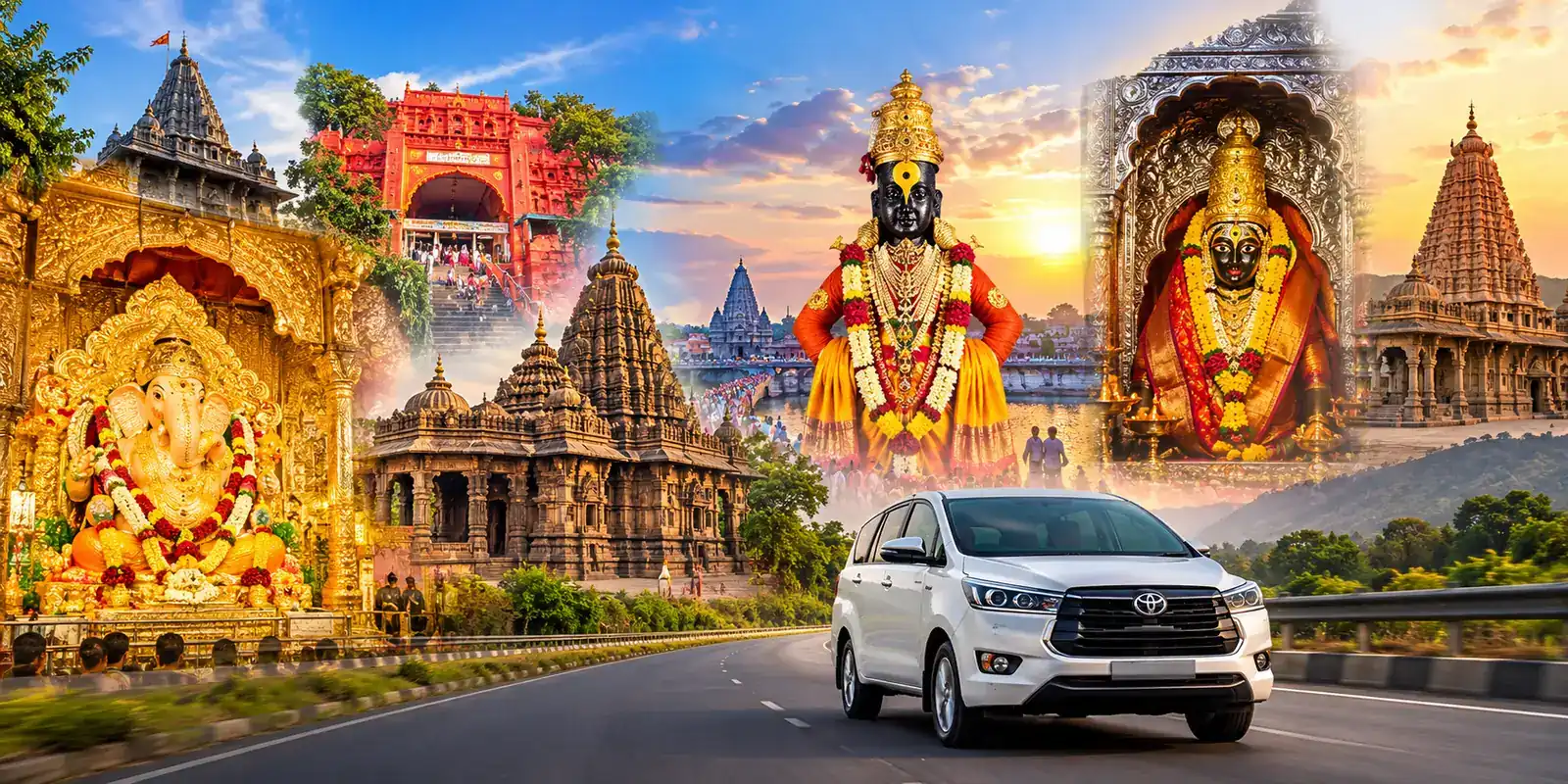 Pune - Kolhapur - Pandharpur - Tuljapur - Solapur – Maharashtra tour package with private taxi