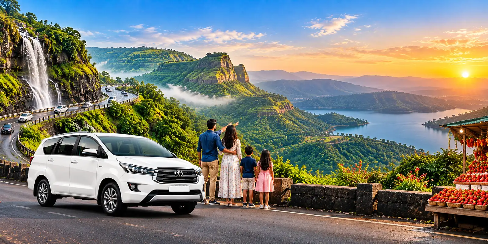 Pune - Lonavala - Mahabaleshwar Tour – Maharashtra tour package with private taxi