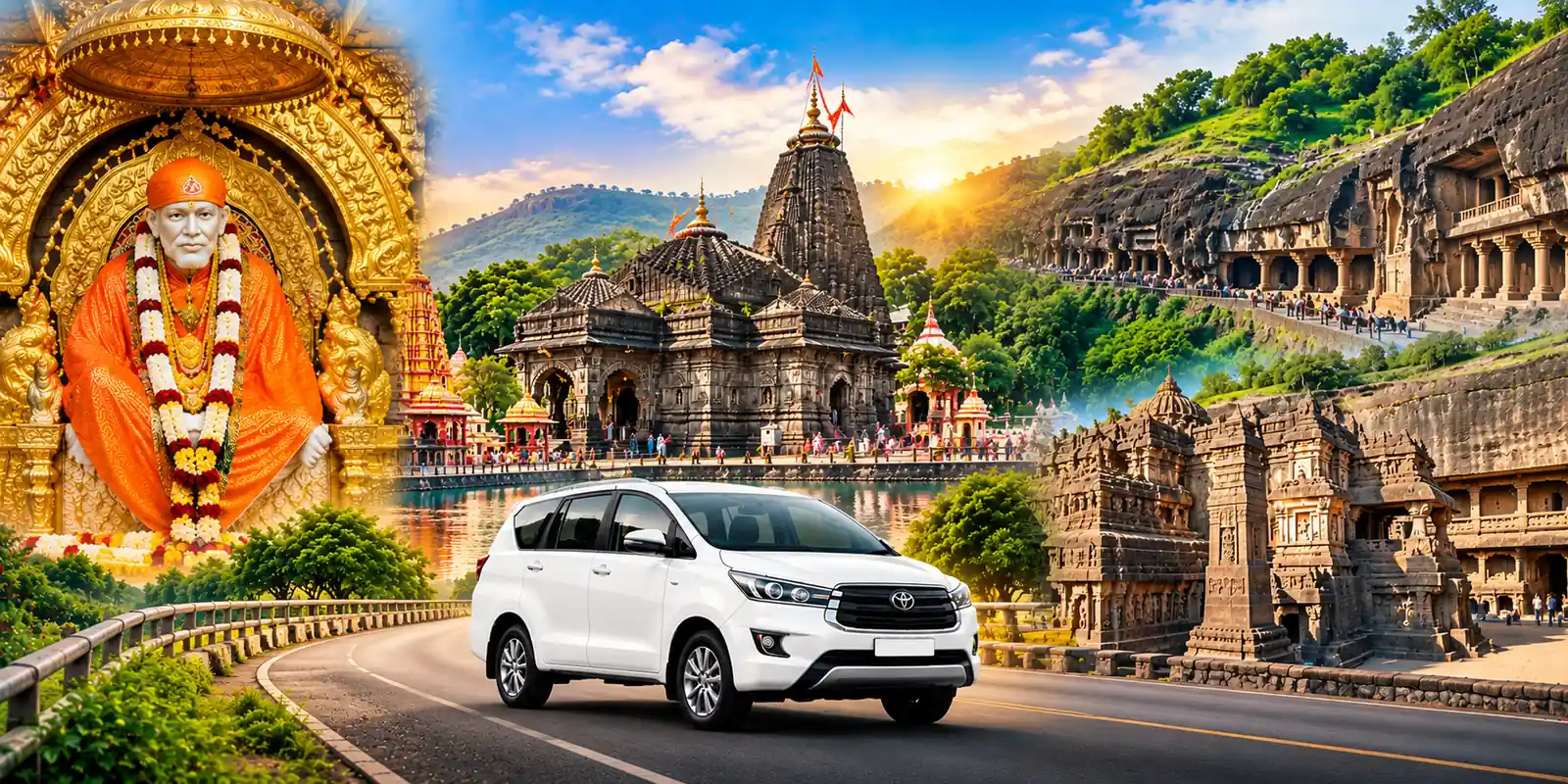 Shirdi - Nashik - Ellora - Aurangabad - Ajanta Tour – Maharashtra tour package with private taxi