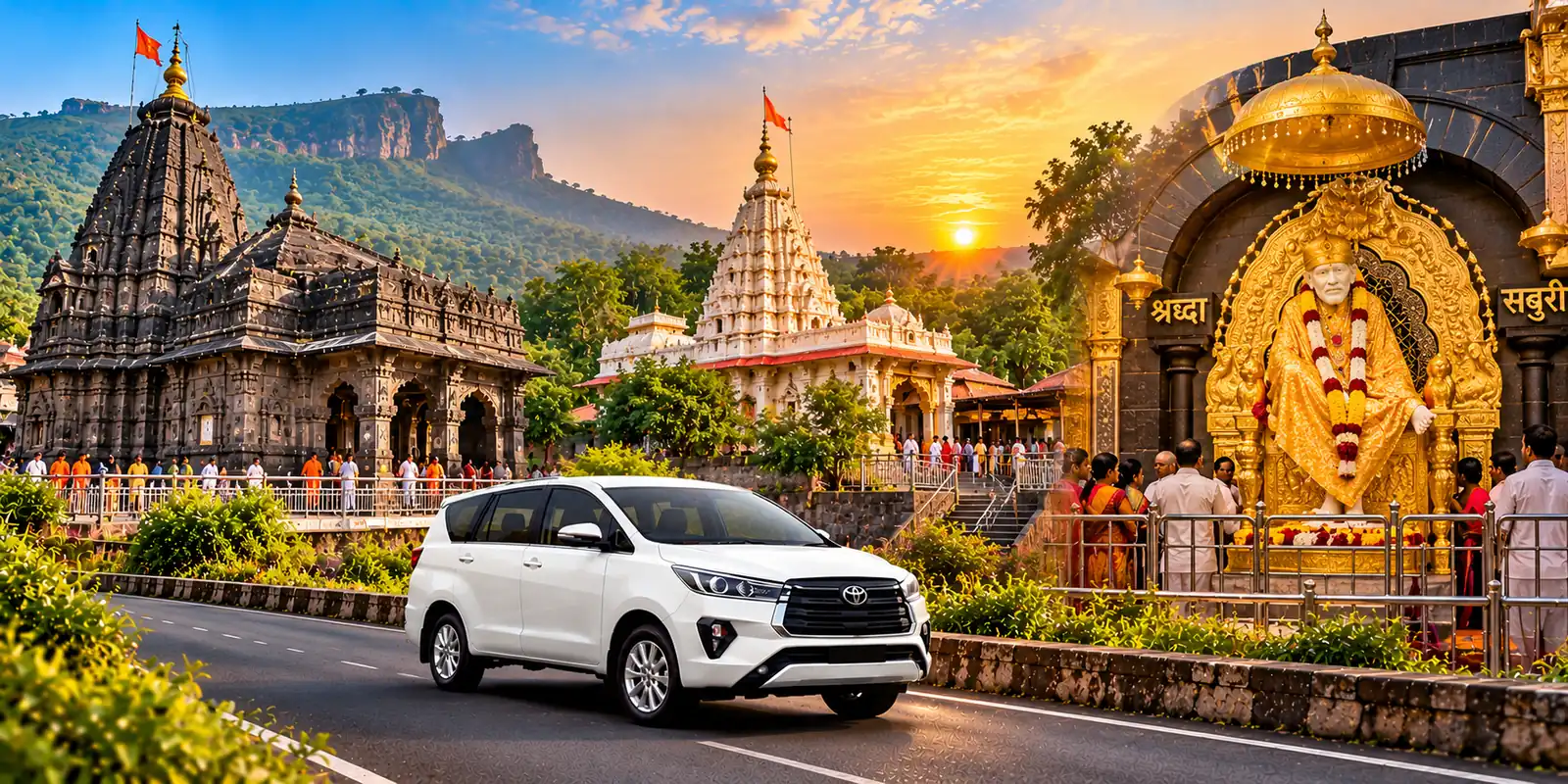Three Jyotirlinga Tour – Maharashtra tour package with private taxi