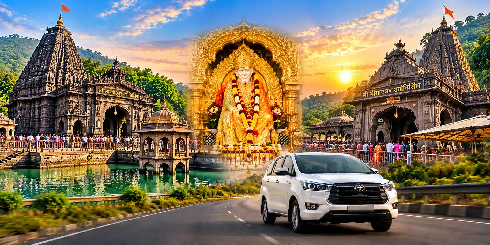 Three Jyotirlinga with Shirdi – Maharashtra tour package with private taxi